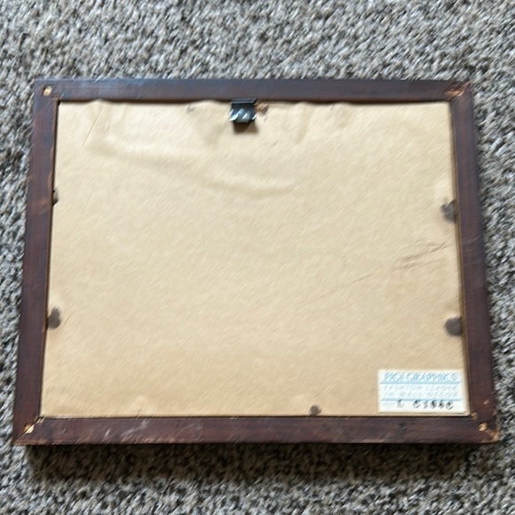 Charming Red and Cream Framed Art - Picture 3 of 3